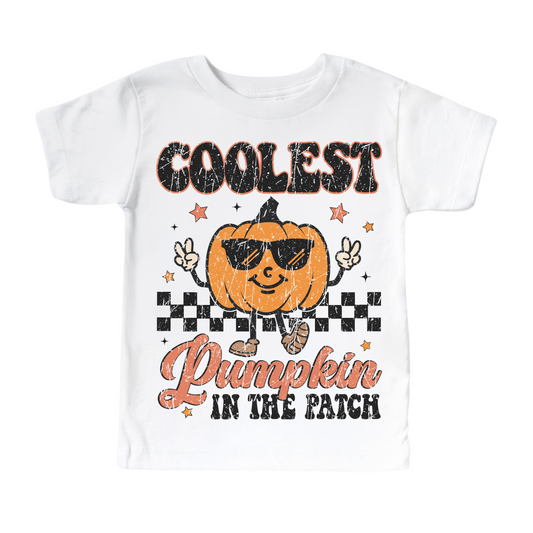 Coolest Pumpkin In The Patch  Halloween Shirt - Kids