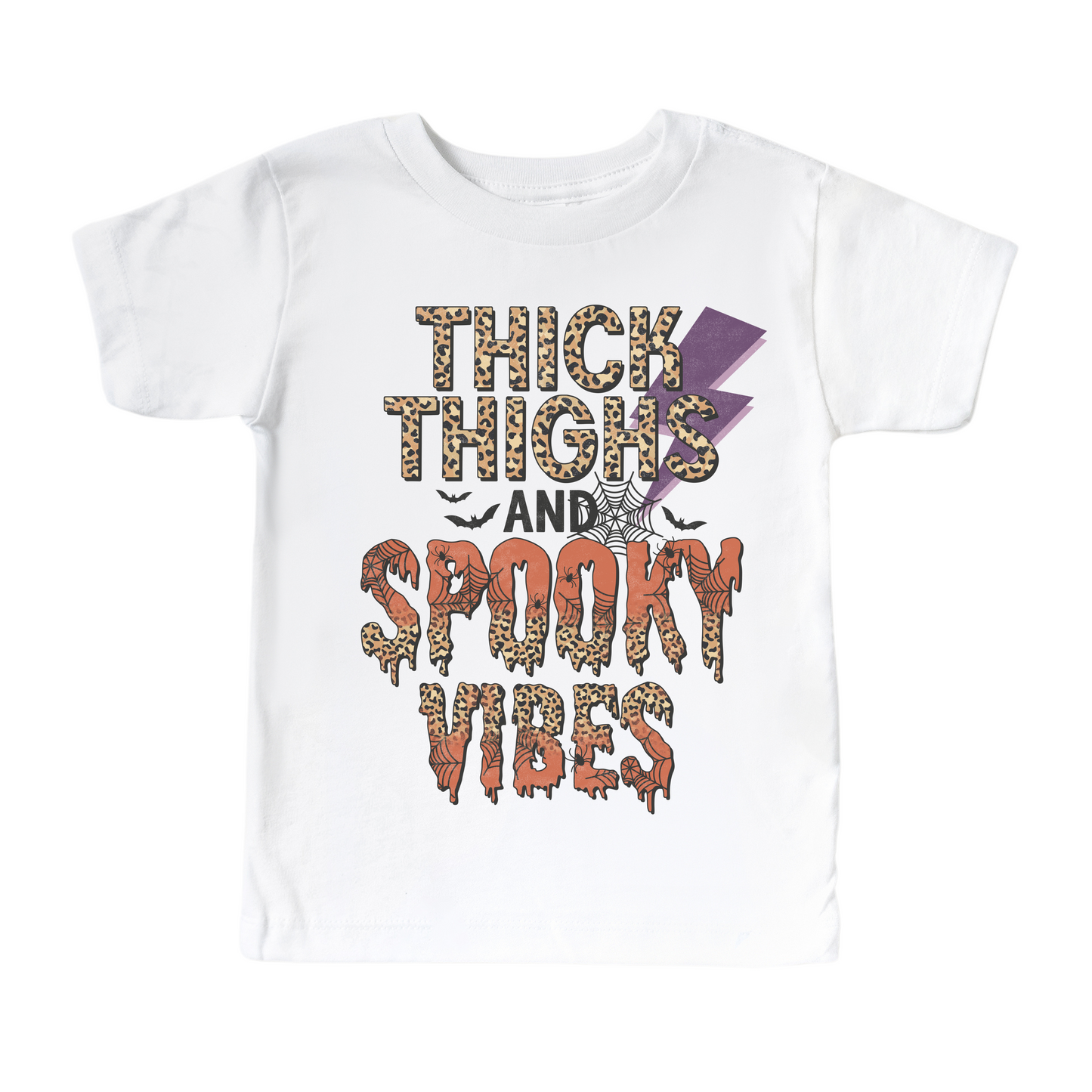 Thick Thighs And Spooky Vibes Halloween Shirt - Kids