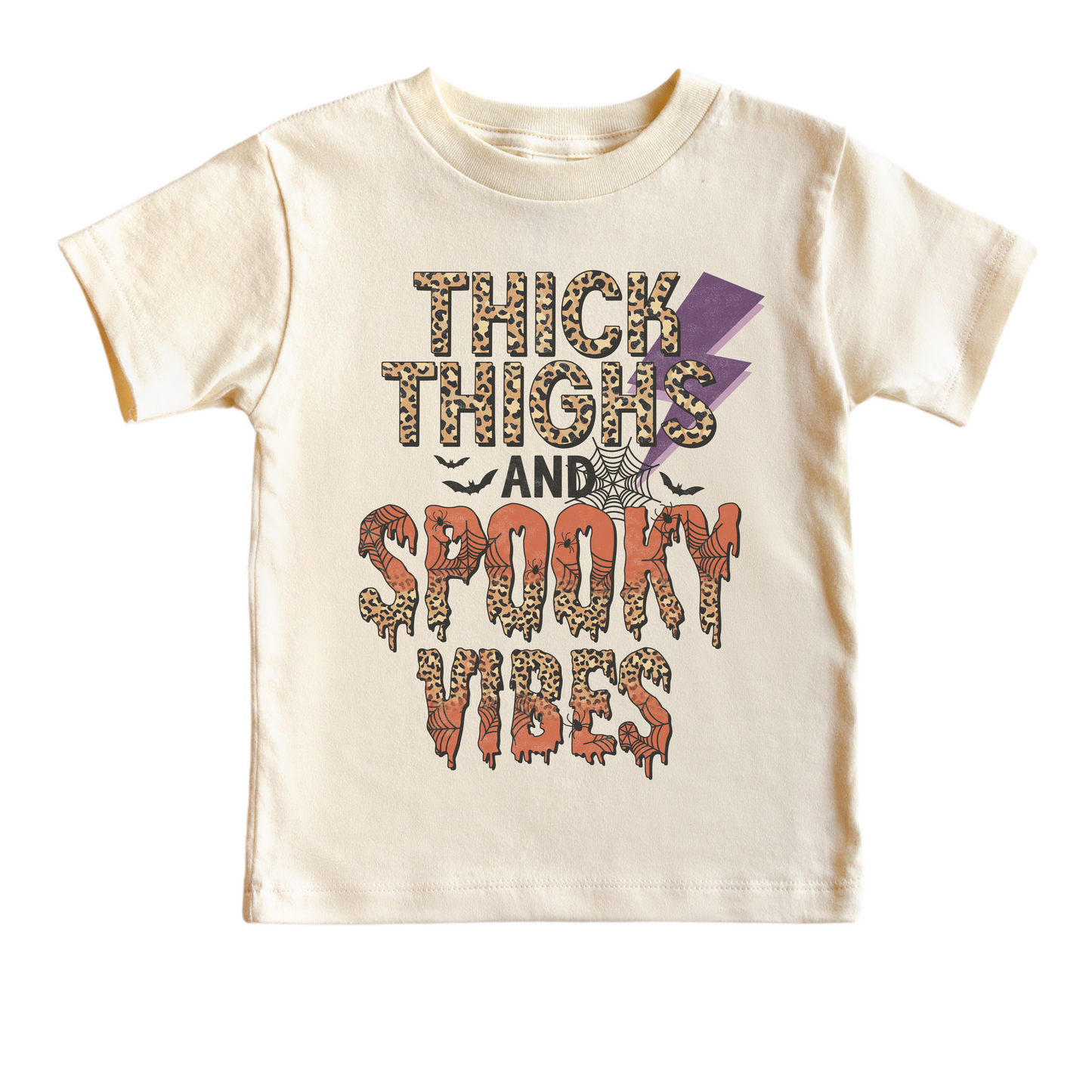 Thick Thighs And Spooky Vibes Halloween Shirt - Kids