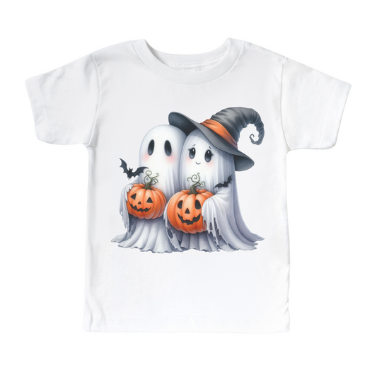 Cute Ghost Halloween Shirt - Kids