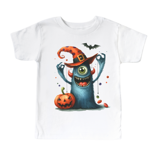 Cute Monster Halloween Shirt - Kids