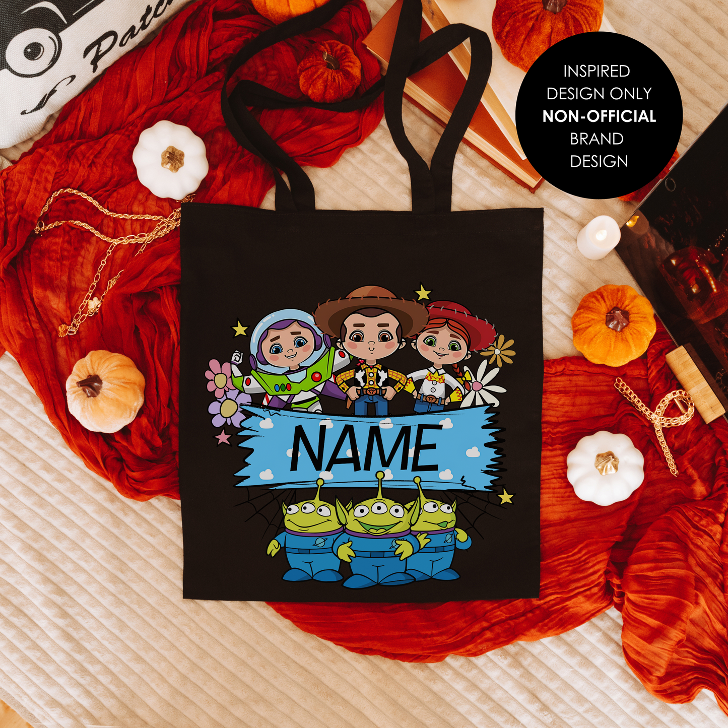 Personalized Halloween Trick of Treat Bags - Toy Story Inspired