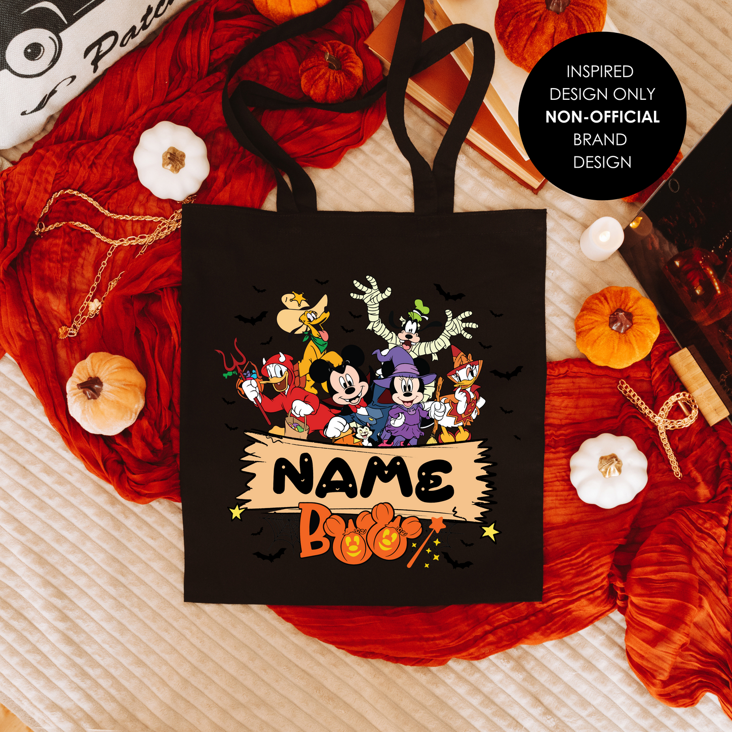 Personalized Halloween Trick of Treat Bag - Mickey Inspired