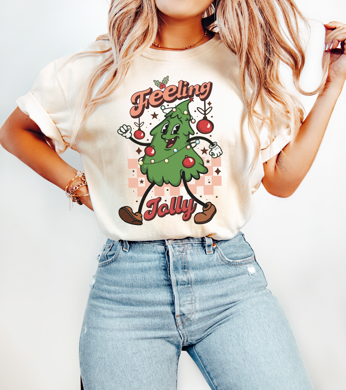 Feeling Jolly Christmas Shirt - Comfort Colors