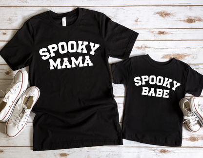 Spooky Mama and Spooky Babe - Matching Shirts