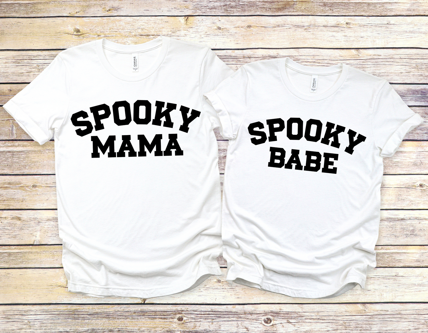 Spooky Mama and Spooky Babe - Matching Shirts