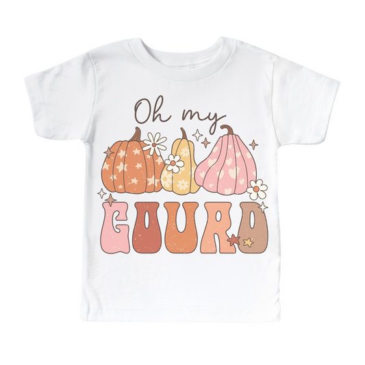 Oh My Gourd  Vintage Halloween Shirt - Kids