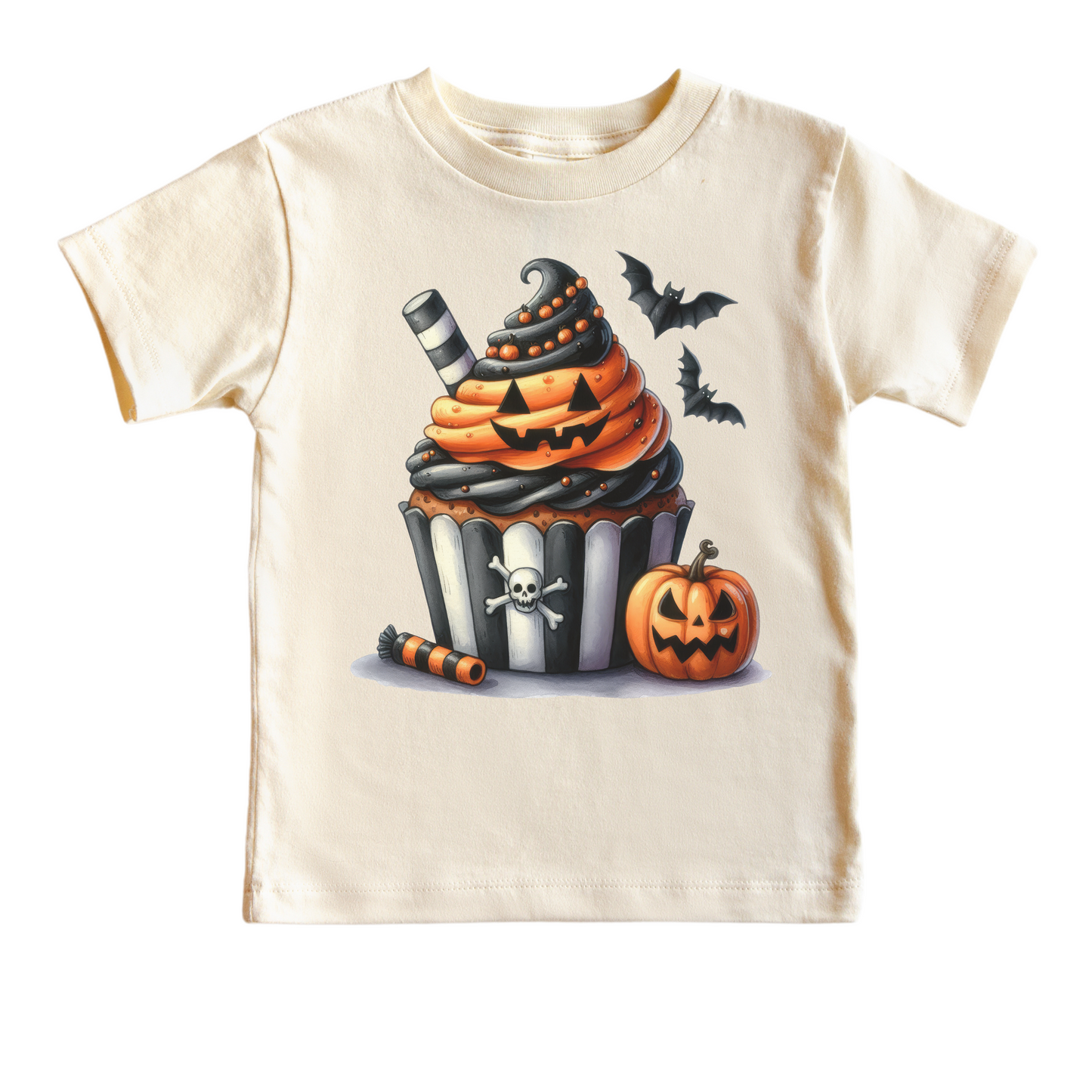 Pumpkin Cupcake Halloween Shirt - Kids