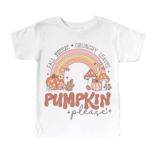 Pumpkin Please  Vintage Halloween Shirt - Kids