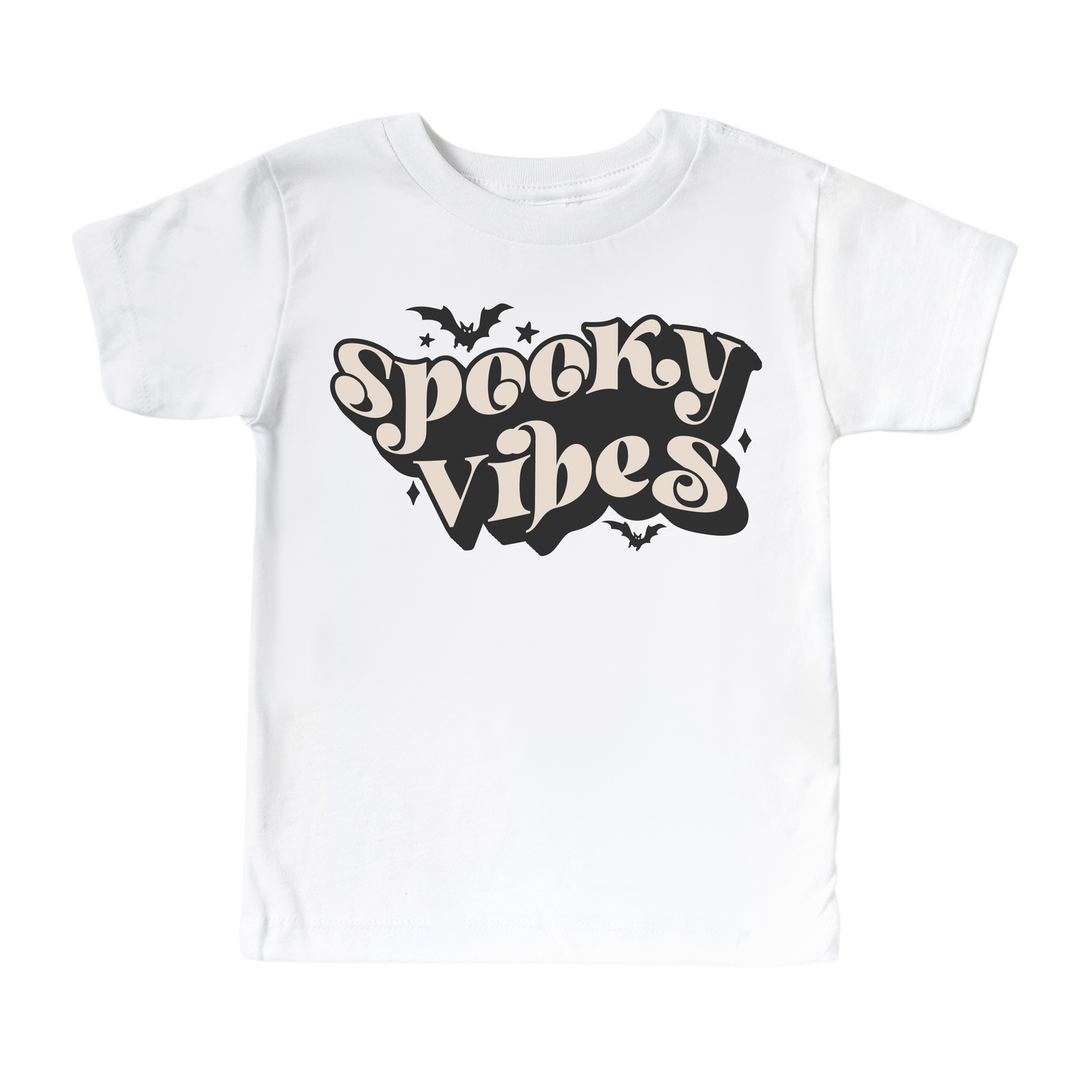 Spooky Vibe Wavey Halloween Shirt - Kids