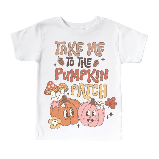 Take Me To The Pumpkin Patch  Vintage Halloween Shirt - Kids