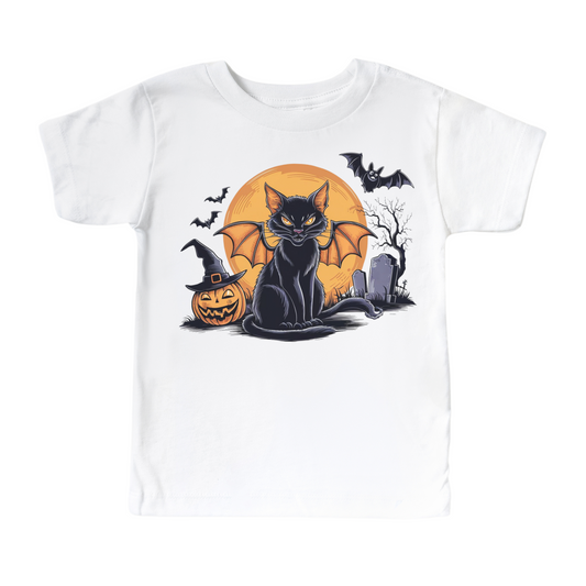 The Black Cat Halloween Shirt - Kids