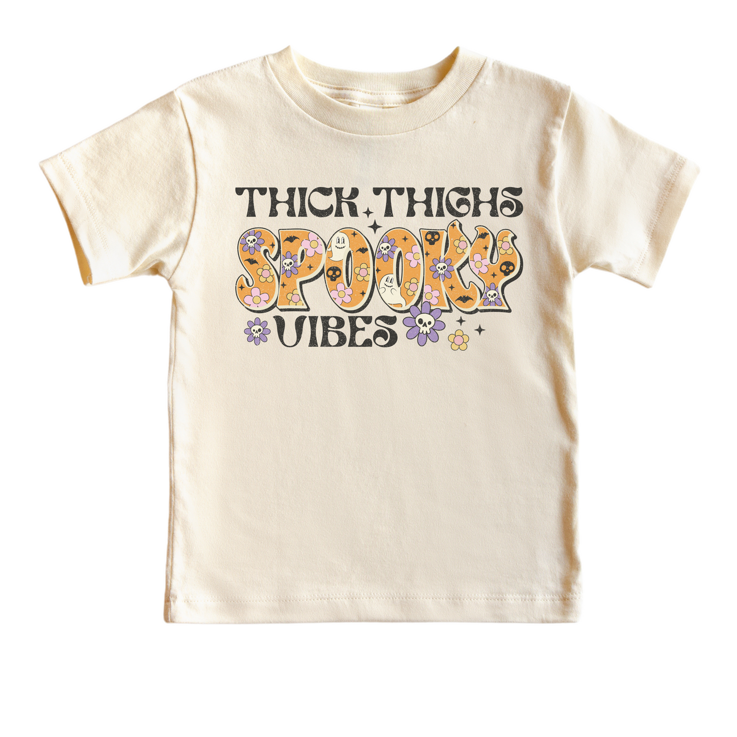 Thick Thighs Spooky Vibes Halloween Shirt - Kids