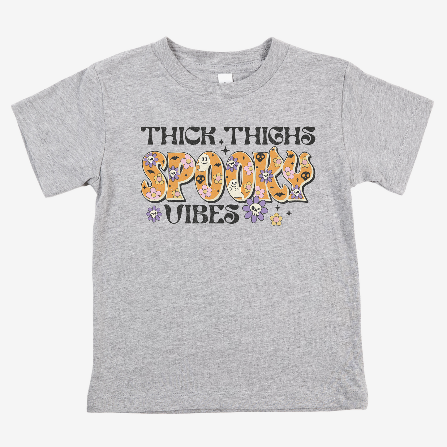 Thick Thighs Spooky Vibes Halloween Shirt - Kids