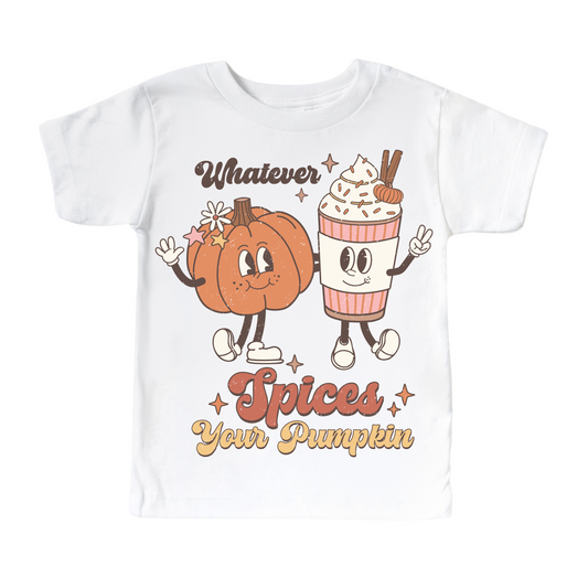 Whatever Spice Your Pumpkin Vintage Halloween Shirt - Kids